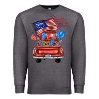 Charcoal Heather farm truck,america flag Premium Sweatshirt - JahusDesignShop