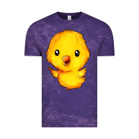 Cloud Purple chick Vintage Tee - FaDigitalArtStudio