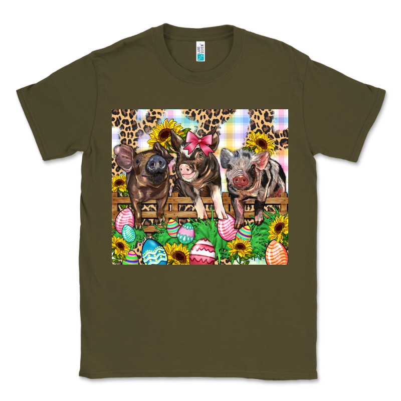 Easter Farm Animals Happy Easter Day Classic Tee by CowGirlArtShop | Teevron