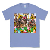 Colony Blue easter farm animals Happy Easter Day Classic Tee - CowGirlArtShop