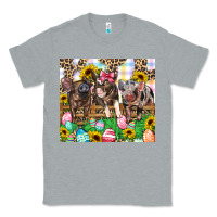 Heather Grey easter farm animals Happy Easter Day Classic Tee - CowGirlArtShop