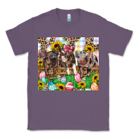 Lavender easter farm animals Happy Easter Day Classic Tee - CowGirlArtShop