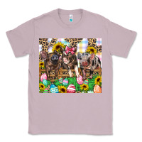 Lilac easter farm animals Happy Easter Day Classic Tee - CowGirlArtShop