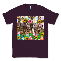 Plum easter farm animals Happy Easter Day Classic Tee - CowGirlArtShop