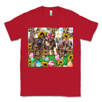 Red easter farm animals Happy Easter Day Classic Tee - CowGirlArtShop