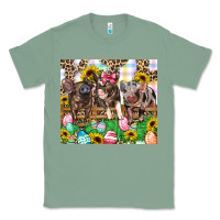 Sage easter farm animals Happy Easter Day Classic Tee - CowGirlArtShop