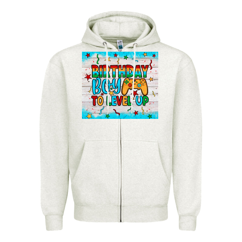 Birthday Boy To Level Up Zipper Hoodie by JahusDesignShop | Teevron