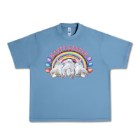 Pebble Blue Happy easter bunny tails Urban Heavy Tee - RanaPortraitStore