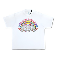 White Happy easter bunny tails Urban Heavy Tee - RanaPortraitStore