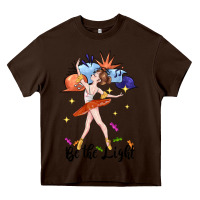 Chocolate Brown be the light Heavy Core Tee - CowGirlArtShop