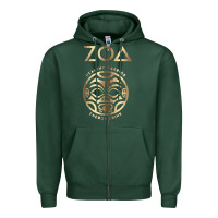 Sports Green ZOA Zipper Hoodie - baoMotion