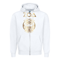 White ZOA Zipper Hoodie - baoMotion