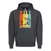 Smoke fishing t  shirt milf man i love fishing t  shirt Zipper Hoodie - baoMotion