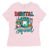 Bubblegum Pink Coffee Scrubs And Prophy Paste Dentist Coffee cup Ladies Tee - FaDigitalArtStudio