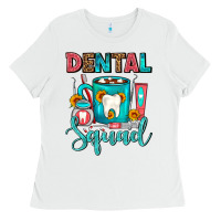 White Coffee Scrubs And Prophy Paste Dentist Coffee cup Ladies Tee - FaDigitalArtStudio