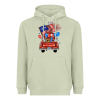 Matcha farm truck,america flag Heavyweight Hoodie - JahusDesignShop