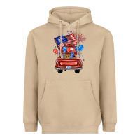 Mushroom farm truck,america flag Heavyweight Hoodie - JahusDesignShop
