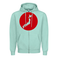 Japan Island Zipper Hoodie | Teevron