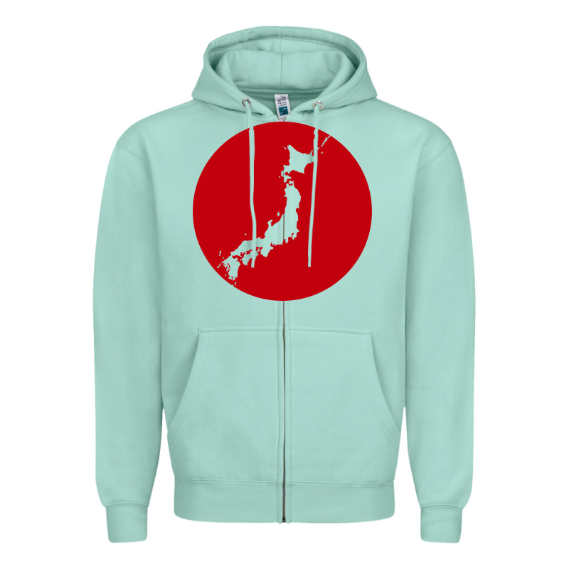 Japan Island Zipper Hoodie by baoMotion | Teevron