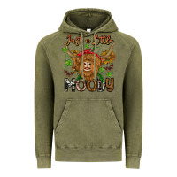 Vintage Olive Just a Little Moody Vintage Hoodie - CowhideDigitalArt