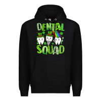 Black st. patricks day dental squad Premium Hoodie - Artiststas