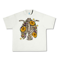 Pistachio mardi gras chest sunflowers skeleton Urban Heavy Tee - FaDigitalArtStudio