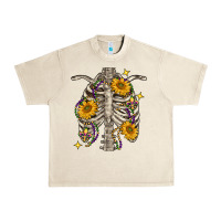 Sandshell mardi gras chest sunflowers skeleton Urban Heavy Tee - FaDigitalArtStudio