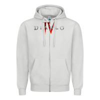 Dove Grey Diablo 4 Gämë Online Zipper Hoodie - baoMotion