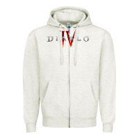 Oatmeal Heather Diablo 4 Gämë Online Zipper Hoodie - baoMotion