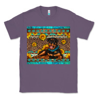 Lavender Rottweiler with western background Classic Tee - Artiststas