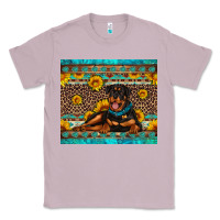 Lilac Rottweiler with western background Classic Tee - Artiststas