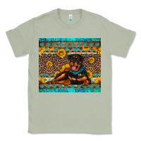 Matcha Rottweiler with western background Classic Tee - Artiststas