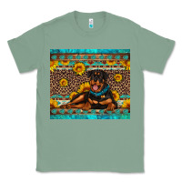 Sage Rottweiler with western background Classic Tee - Artiststas