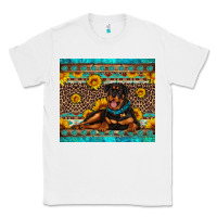 White Rottweiler with western background Classic Tee - Artiststas