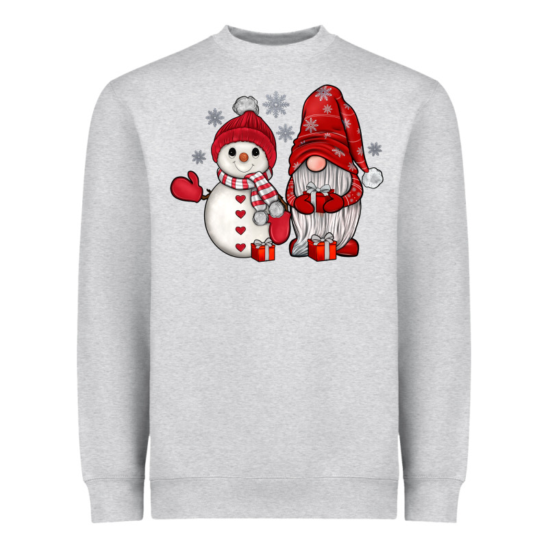 Snowman Gnome Heavyweight Sweatshirt by JahusDesignShop | Teevron