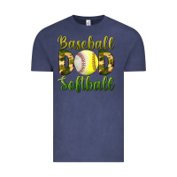 Vintage Denim Baseball Dad Softball Vintage Tee - BundleAndBundleShop