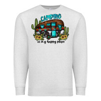 Oatmeal Heather camping is my happy place2 Premium Sweatshirt - JahusDesignShop