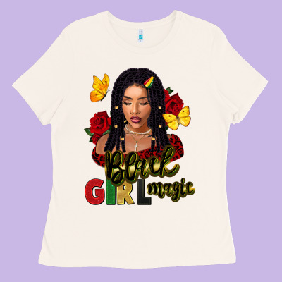 Black Girl Magic Ladies Tee Designed By Fadigitalartstudio
