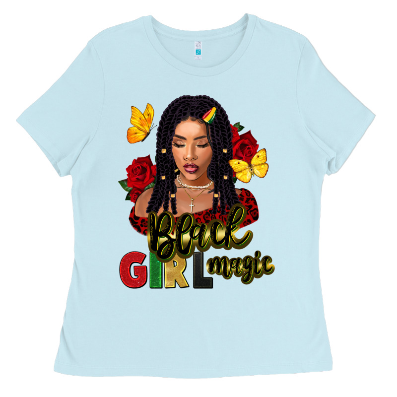 Black Girl Magic Ladies Tee by FaDigitalArtStudio | Teevron
