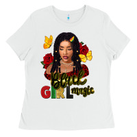 White black girl magic Ladies Tee - FaDigitalArtStudio