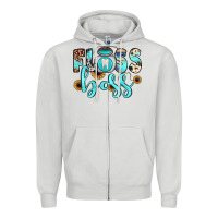 Dove Grey floss boss Zipper Hoodie - JahusDesignShop