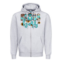 Heather Grey floss boss Zipper Hoodie - JahusDesignShop