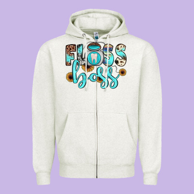 Floss Boss Zipper Hoodie Designed By Jahusdesignshop