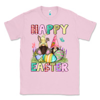 Bubblegum Pink Happy Easter gnomies Easter Day Classic Tee - CowGirlArtShop
