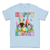 Dusty Blue Happy Easter gnomies Easter Day Classic Tee - CowGirlArtShop