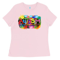 Bubblegum Pink Autism accept understand love Ladies Tee - FaDigitalArtStudio