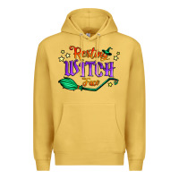 Antique Gold resting witch face Premium Hoodie - Jasminsmagicworld