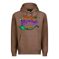 Chestnut resting witch face Premium Hoodie - Jasminsmagicworld