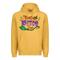 Mustard resting witch face Premium Hoodie - Jasminsmagicworld
