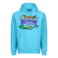 Ocean Blue resting witch face Premium Hoodie - Jasminsmagicworld